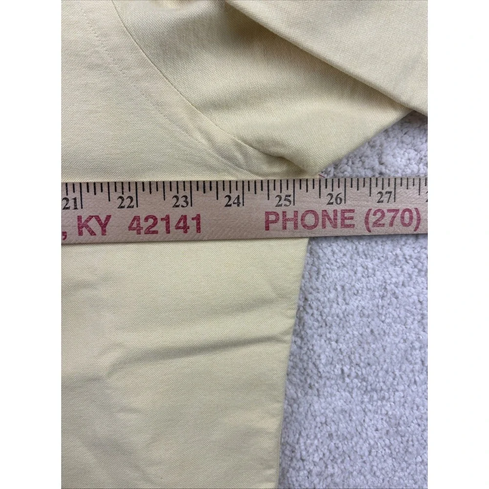 Polo Ralph Lauren Shirt Men's 16.5 34/35 Yardmouth Flesh Pony Yellow Button Down